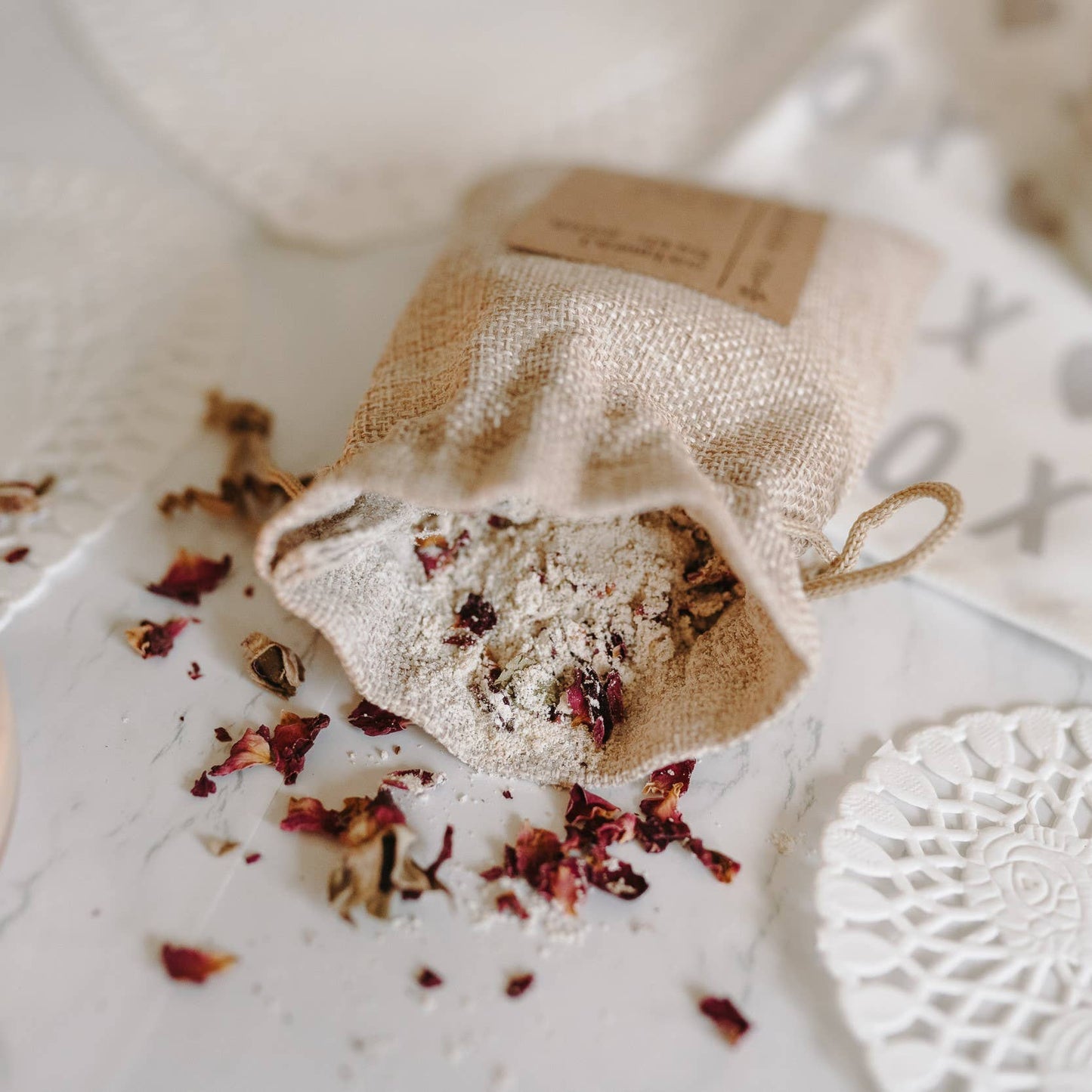 Rose Petal Herbal Oatmeal Bath Soak | Bath Tea: Chamomile