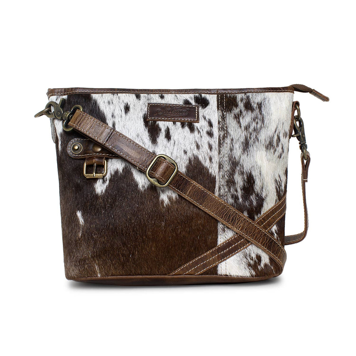 Mystic Leather and Cowhide Shoulder Bag - 4 Colors