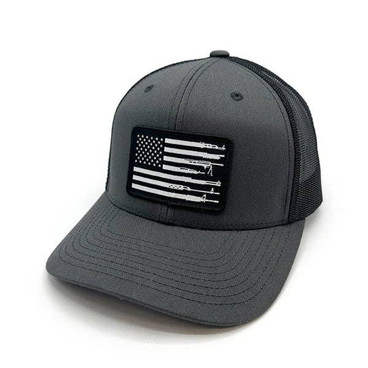 Firearm Flag Woven Patch Hat