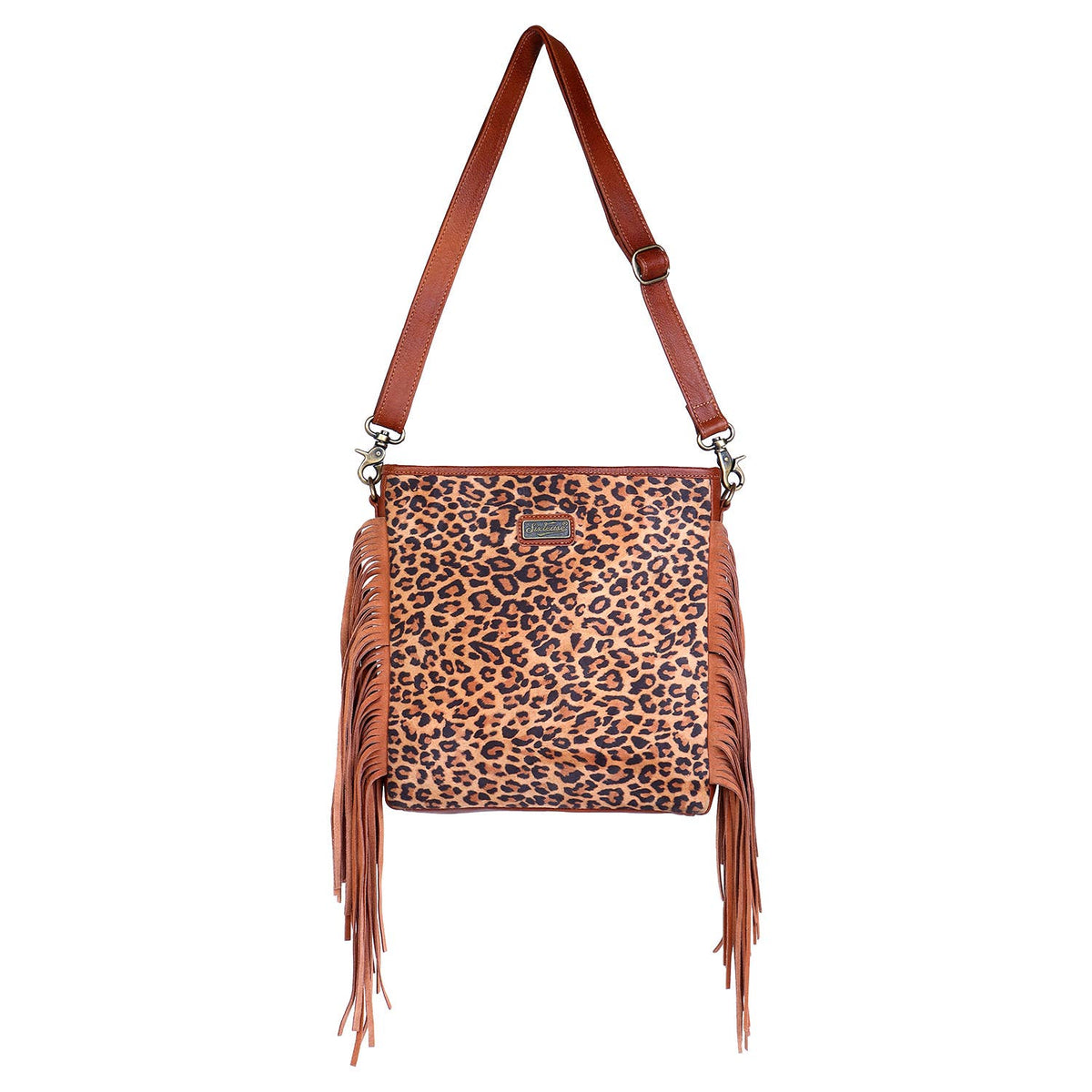 Western Fringe Animal Print Crossbody Bags