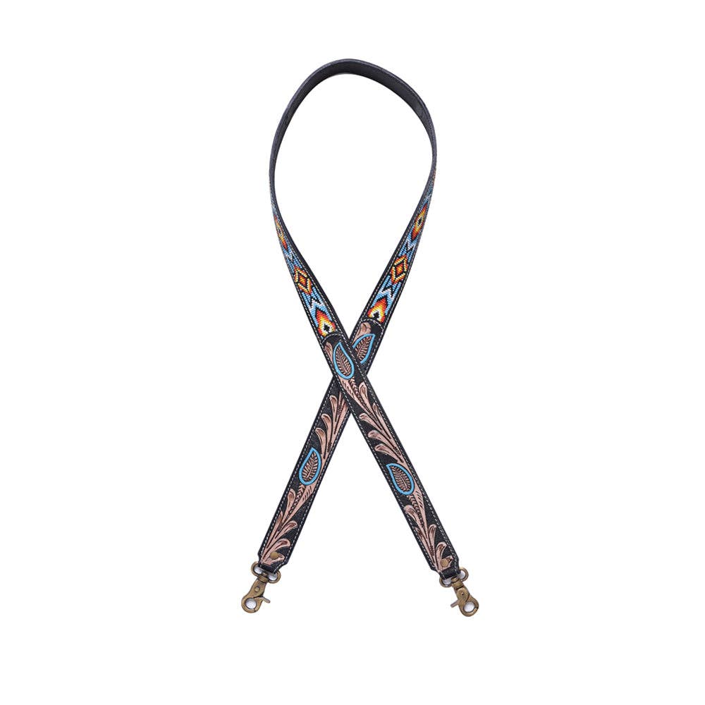 Blazing Sun Hand-Tooled  Strap