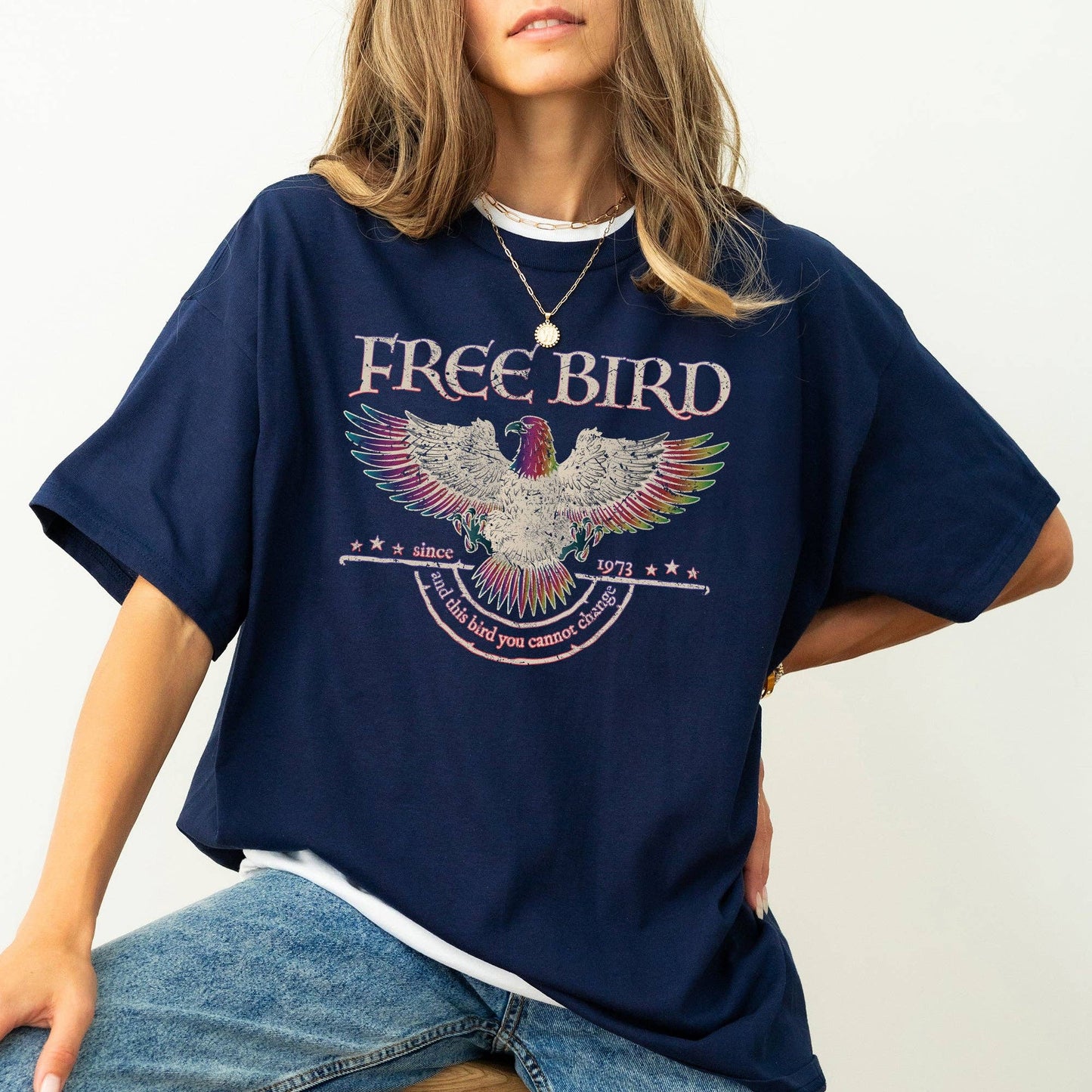 Free Bird Shirt, Comfort Colors Band TShirt, Old School Band T-shirt, Retro Music Shirt, Rock Band Tee: Small / Pepper