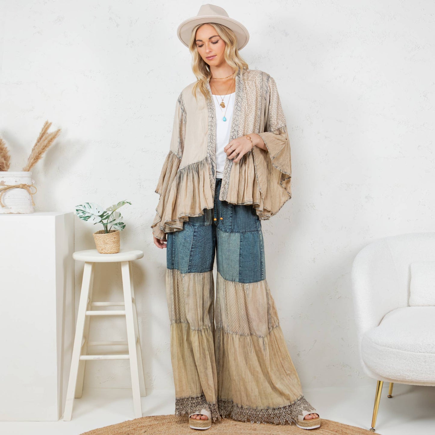 Boho Frill & Flow Kimono & Pant - Sold separately
