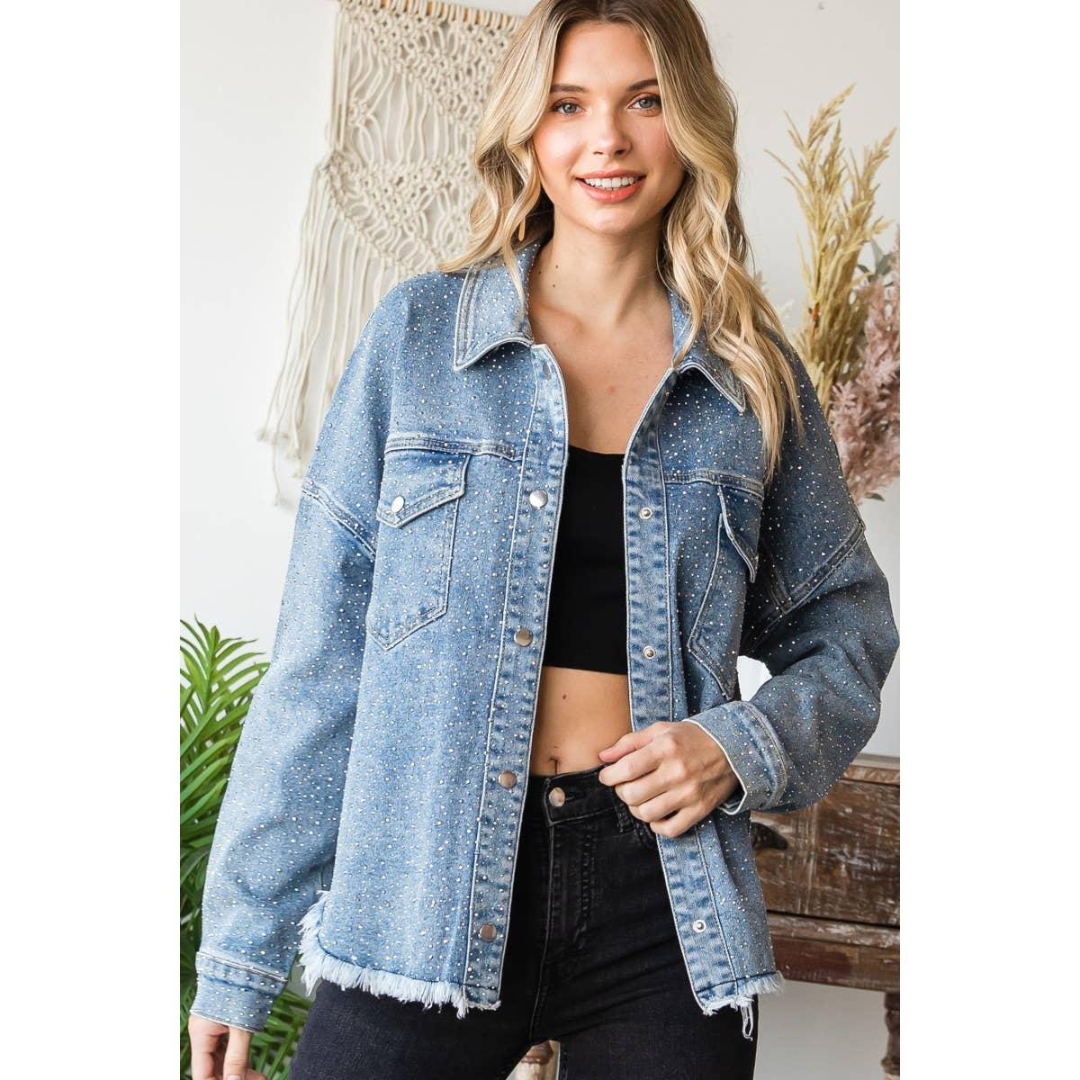 Sparkling Denim Shacket