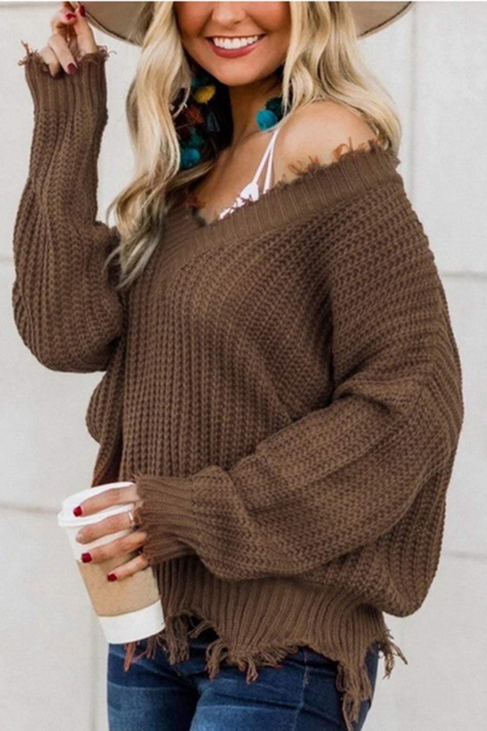 Fringed Sweater