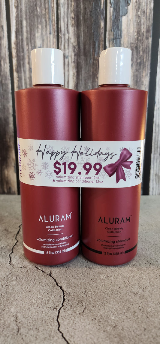 Aluram Holiday volunizing shampoo and conditioner